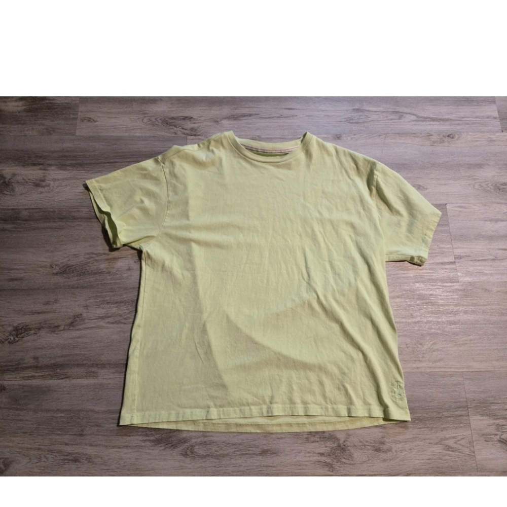 CONVERSE Mens XL Chuck Taylor T-Shirt Green Cotton AV14